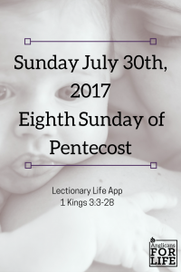 Mother and child bond 1 King July 30th Lectionary Teaching