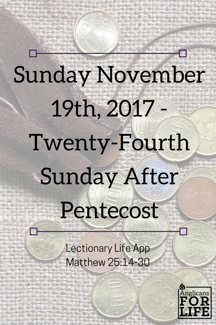 24th Sunday after Pentecost steward