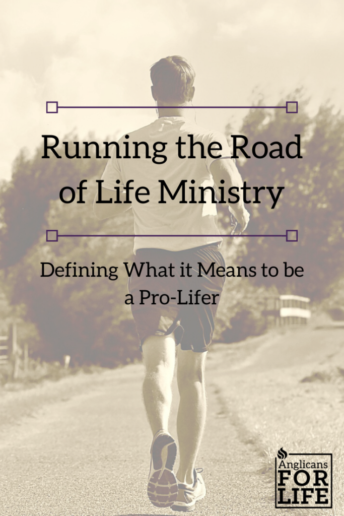 pro-lifer running blog pin