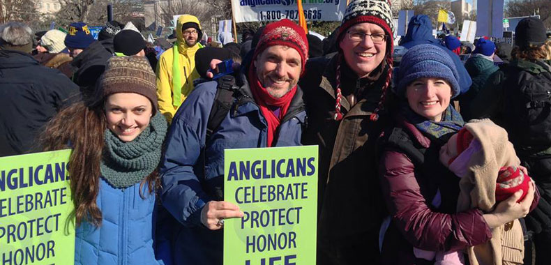 Anglicans marching for Life