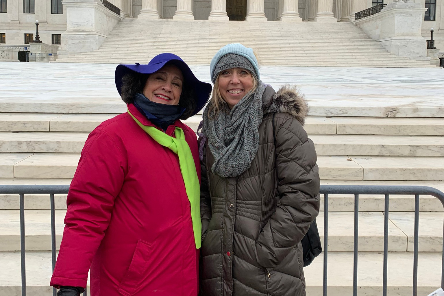 Lori and Georgtte in Washington DC