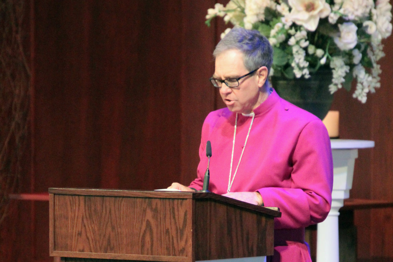 Bishop preaching a sermon