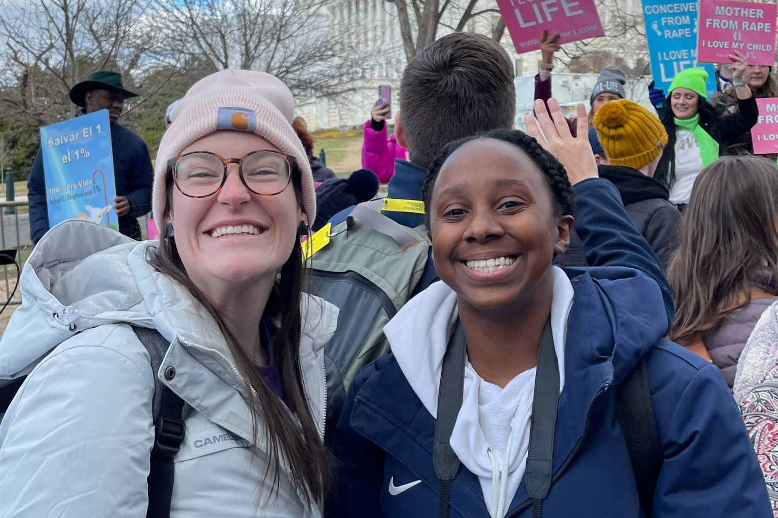 Sydney and Sammie at the March for Life