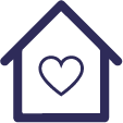 house and heart icon