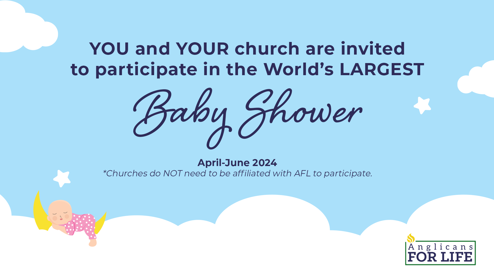 World's largest baby shower invite
