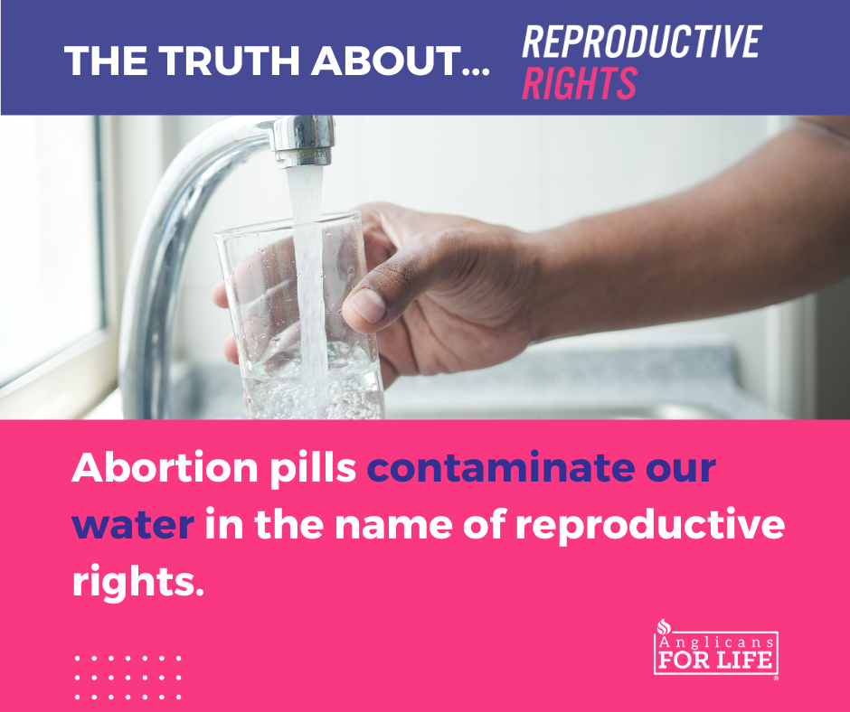 Reproductive rights can contaminate our water supply graphic.