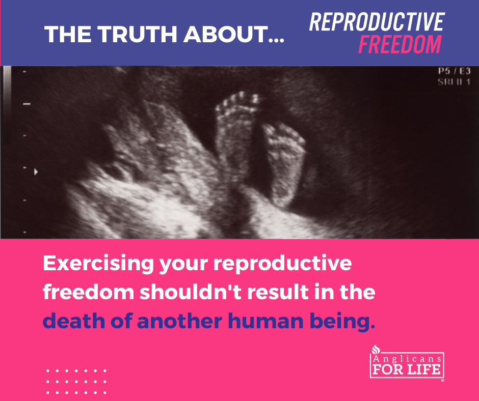 exercising your reproductive freedom shouldn't result in the death of another human being.